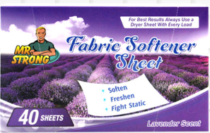 Fabric softener sheet